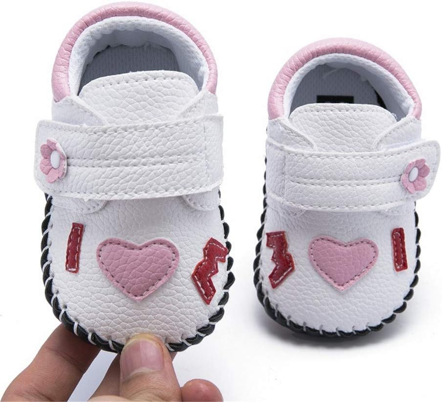 HsdsBebe Baby Boys Girls Pu Leather Hard Bottom Walking Sneakers Toddler Rubber Sole First Walkers Infant Cartoon Slippers Crib Shoes Xpress