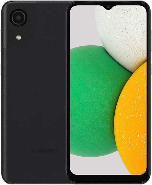 SAMSUNG Galaxy A03 Core (SM-A032/DS) Dual SIM 32GB/ 2GB RAM, GSM Desbloqueado Versión Internacional - Sin Garantía - Negro 