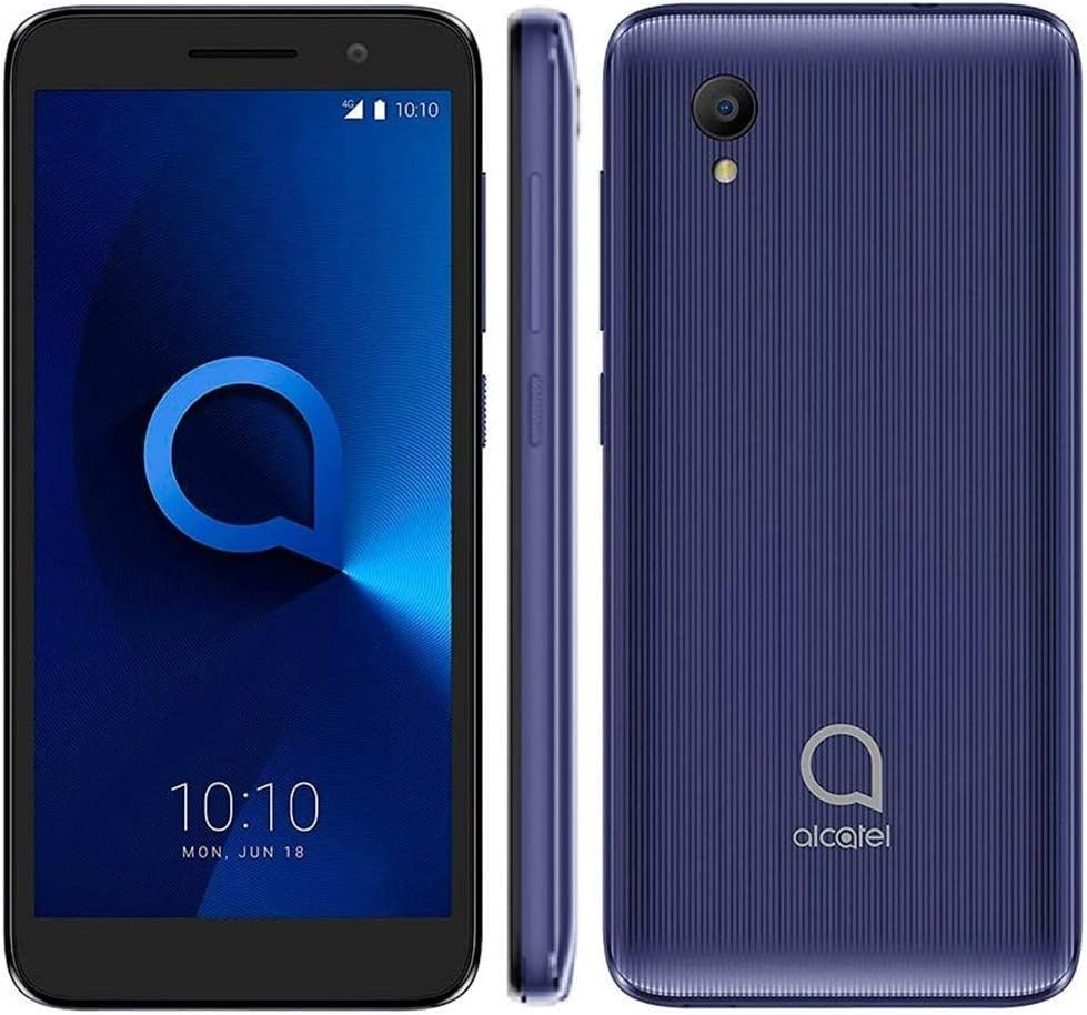 Alcatel 1 (32GB) Pantalla completa de 5.0" - Batería extraíble - Dual SIM GSM desbloqueado Versión internacional 4G LTE para EE. UU. y Global - Negro volcán