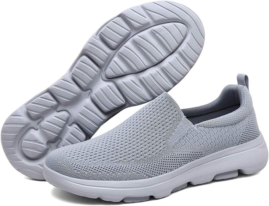 TIOSEBON Men's Mesh Slip On Walking Shoes Loafers-Comfortable Lightweight Work Drving Tennis Shoes Xpress