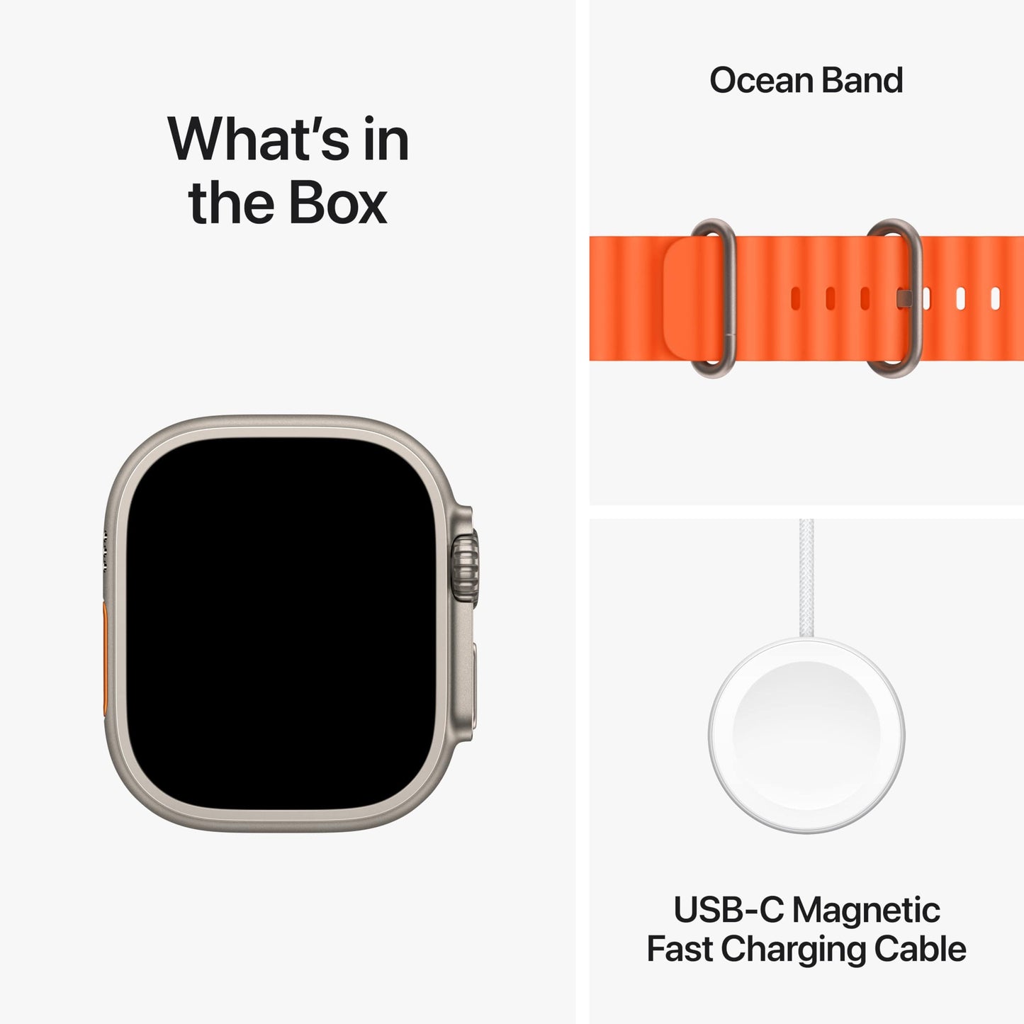 Reloj inteligente Apple Watch Ultra 2 [GPS + Cellular 49 mm] con caja resistente de titanio y correa blanca Ocean. Monitor de actividad física, GPS de precisión, botón de acción, batería de duración extralarga, pantalla Retina brillante 