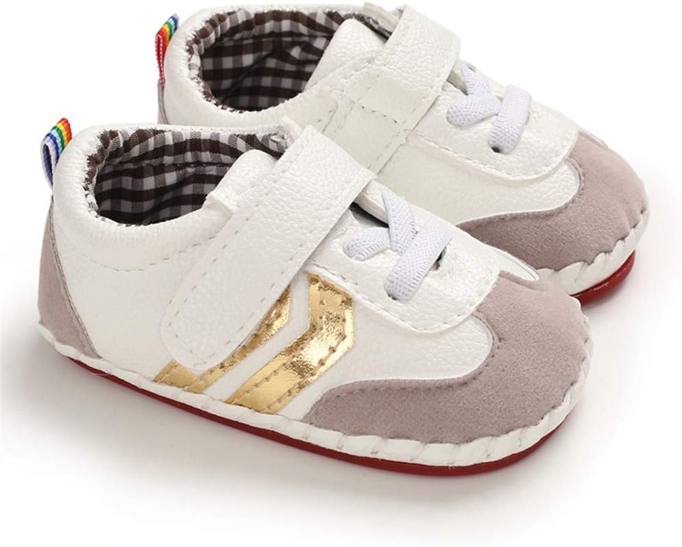 HsdsBebe Baby Boys Girls Pu Leather Hard Bottom Walking Sneakers Toddler Rubber Sole First Walkers Infant Cartoon Slippers Crib Shoes Xpress