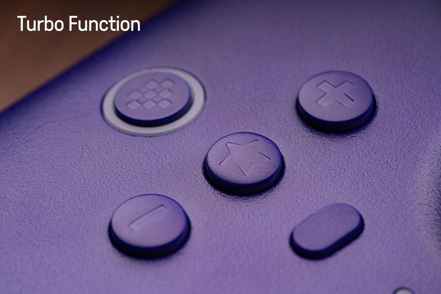 Controlador inalámbrico 8Bitdo Ultimate de 2,4 g con base de carga, actualización de joystick de efecto Hall, Gamepad profesional con botones traseros y función Turbo para PC, Android, Steam Deck y Apple (púrpura) 