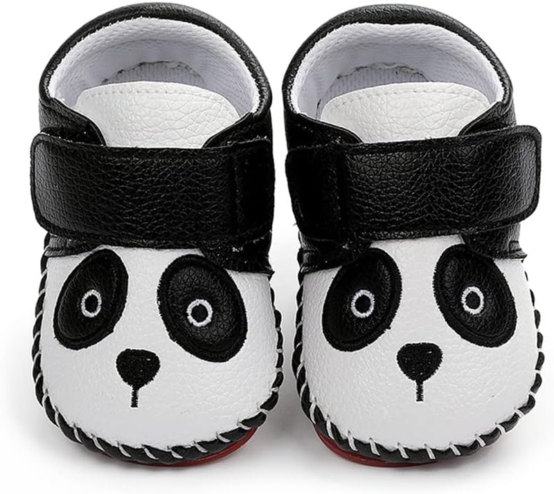 HsdsBebe Baby Boys Girls Pu Leather Hard Bottom Walking Sneakers Toddler Rubber Sole First Walkers Infant Cartoon Slippers Crib Shoes Xpress