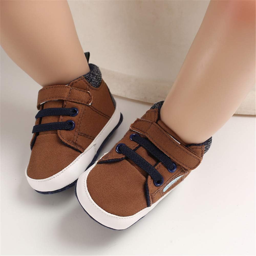 Meckior Toddler Baby Boys Girls High Tops Ankle Sneakers Soft Anti-Slip Sole PU Leather Moccasins Infant Newborn Prewalker First Walking Crib Shoes Xpress