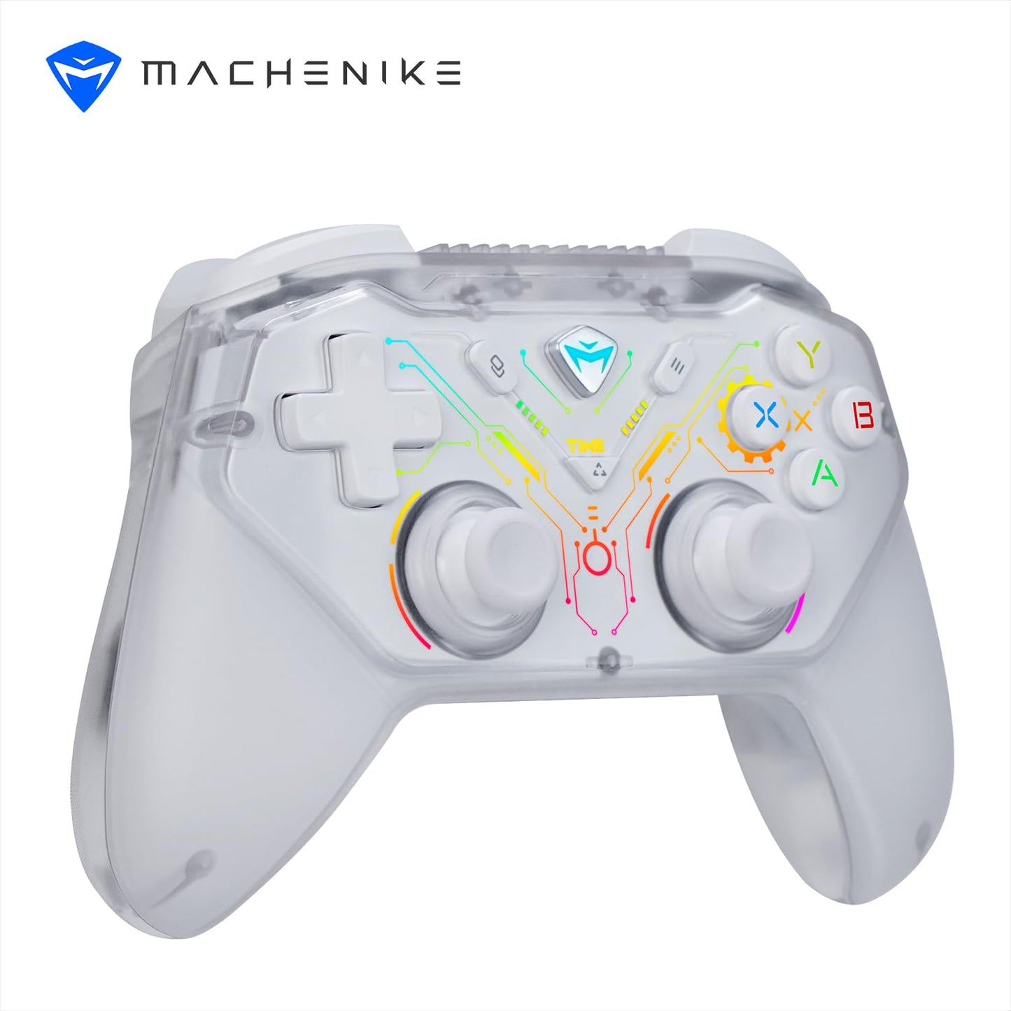 Controlador de juegos inalámbrico Machenike G3S para PC con Windows, Switch, Android, controlador de PC con retroiluminación LED, motores de vibración duales, modos de conexión duales, Plug and Play 