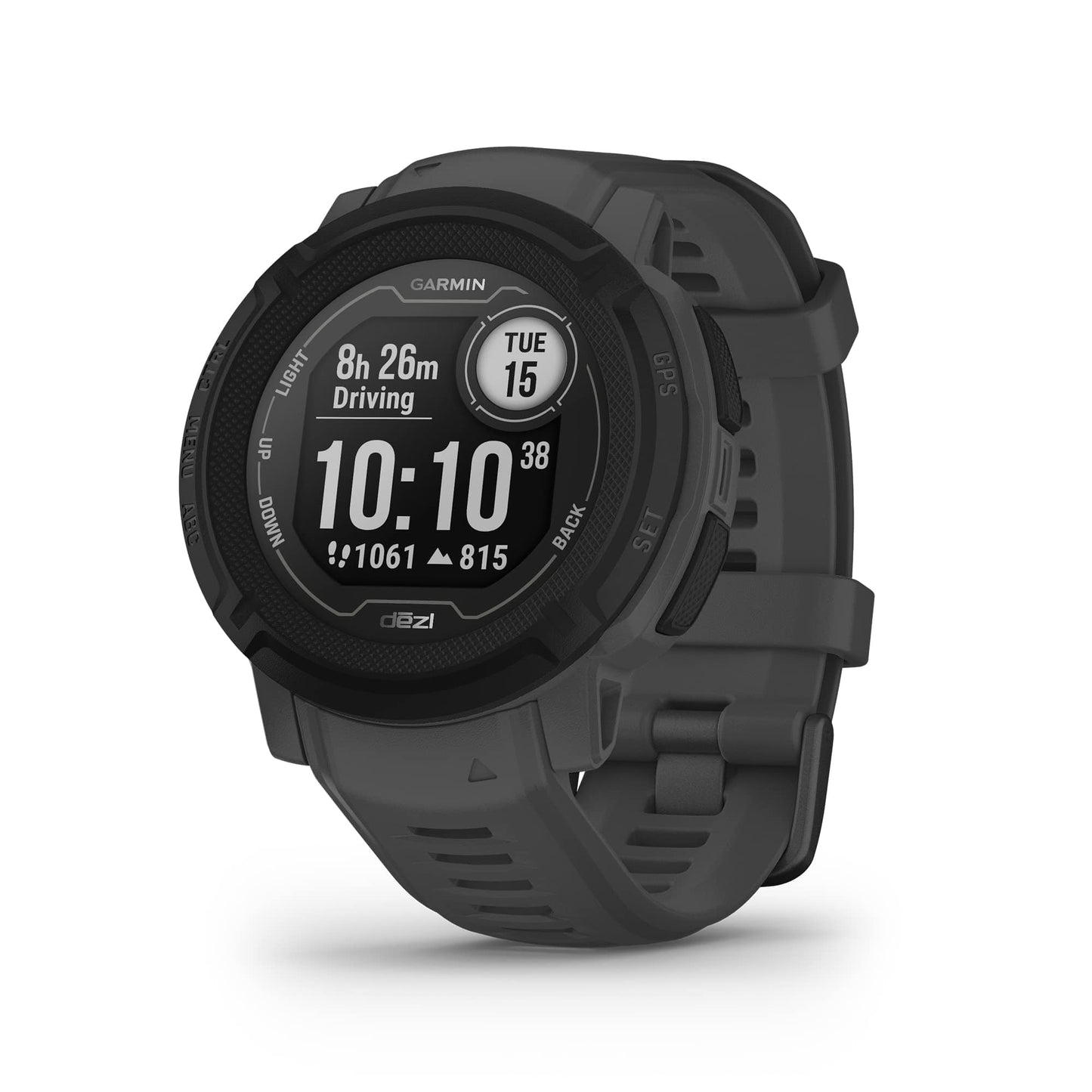 Garmin Instinct 2 Solar, edición táctica, reloj GPS para exteriores, capacidades de carga solar, compatibilidad con múltiples GNSS, enrutamiento Trackback, negro 