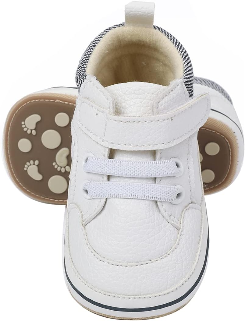 E-FAK Baby Shoes Boys Girls Infant Sneakers Non-Slip Rubber Sole Toddler Crib First Walker Shoes Xpress