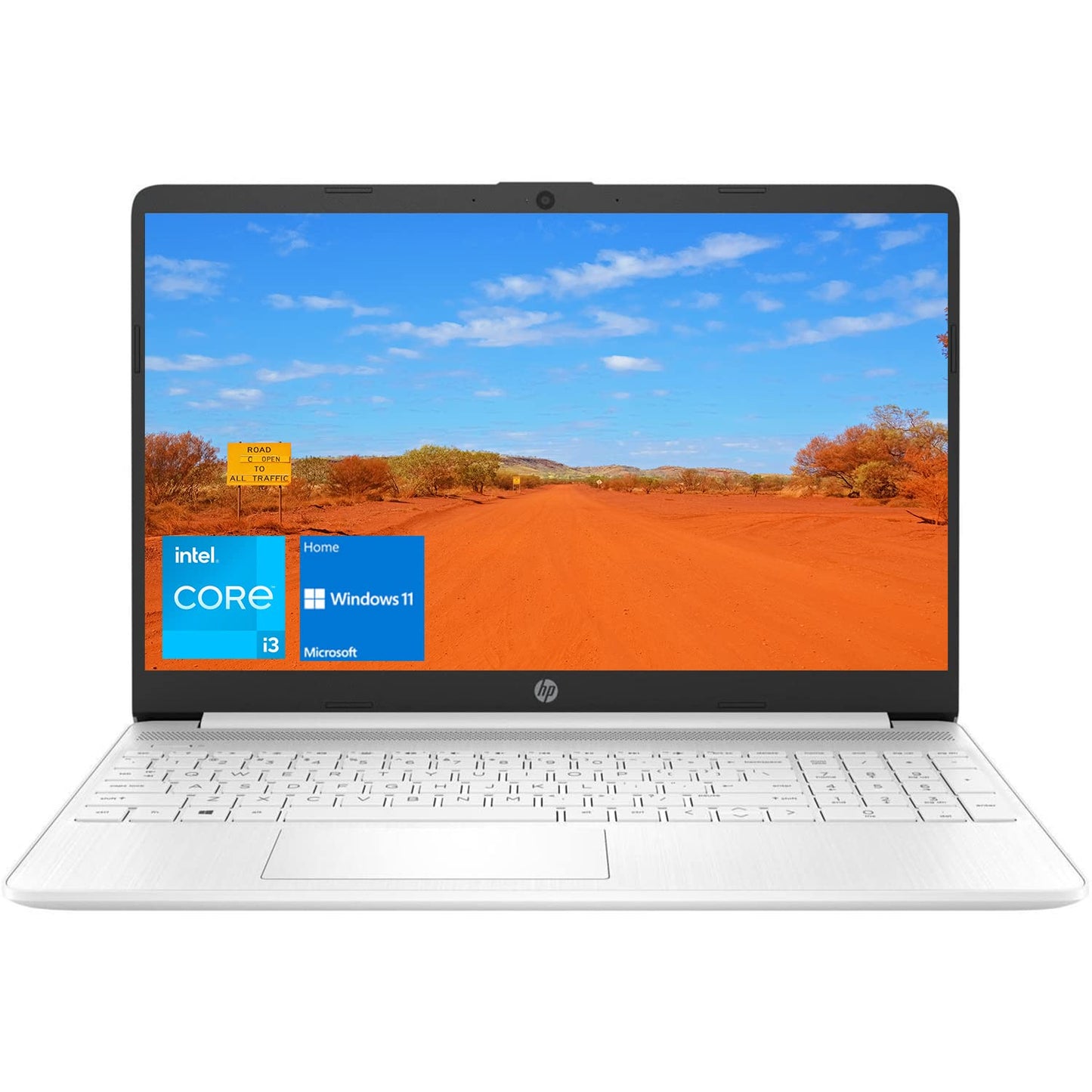 HP Notebook Laptop, 15.6" HD Touchscreen, Intel Core i3-1115G4 Processor, 32GB RAM, 1TB PCIe SSD, Webcam, Type-C, HDMI, SD Card Reader, Wi-Fi, Windows 11 Home, Silver