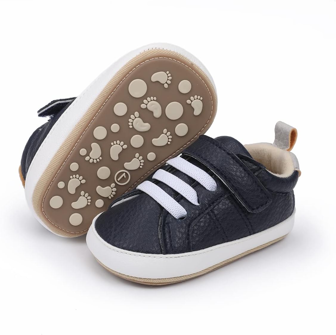 E-FAK Baby Shoes Boys Girls Infant Sneakers Non-Slip Rubber Sole Toddler Crib First Walker Shoes Xpress