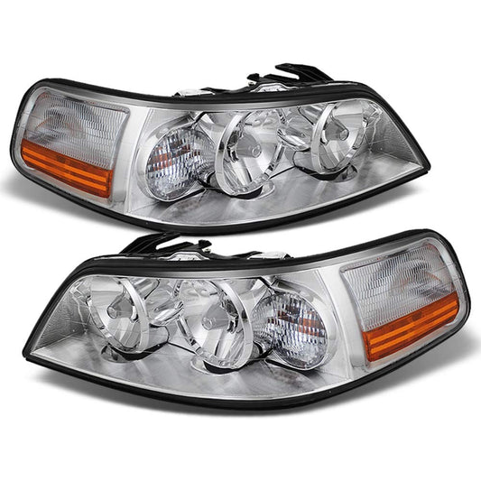 ACANII - For 2005-2011 Lincoln Town Car [OE Factory Style] Headlights Headlamps Replacement Pair Driver + Passenger Side