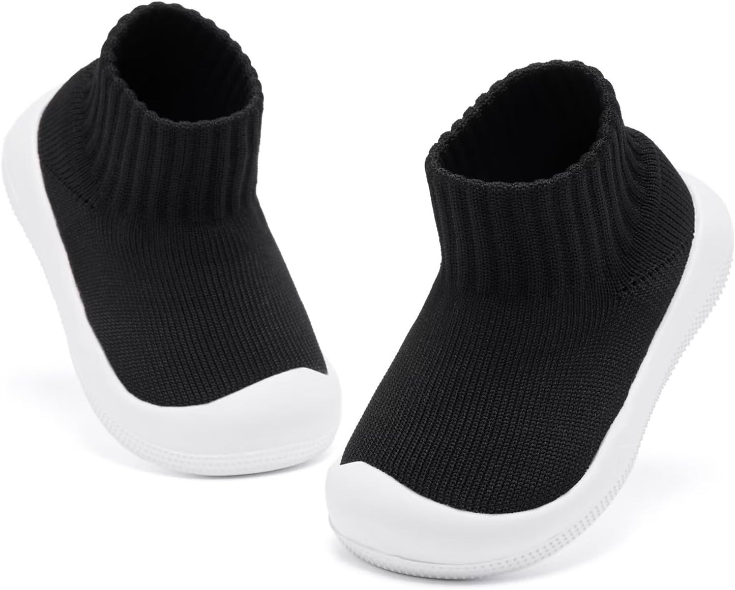 Eashi Baby Boy Girl Non-Skid Indoor Infant Walking Shoes Breathable Warm Elastic Sock Shoes with Memory Sole Protect Toes Outdoor Sneakers Xpress