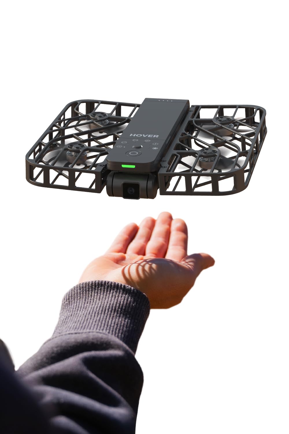 X1 Drone with Camera, Self-Flying Camera Drone with Follow Me Mode, Foldable Mini Drone with HDR Video Capture, Palm Takeoff, Intelligent Flight Paths, Hands-Free Control Black (Combo)