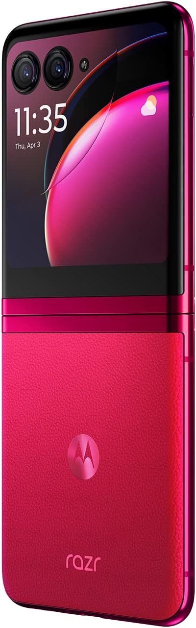 Motorola Razr+ | 2023 | Débloqué | Fabriqué pour les États-Unis 8/256 | Appareil photo 32 MP | Magenta, 73,95 x 170,83 x 6,99 mm 