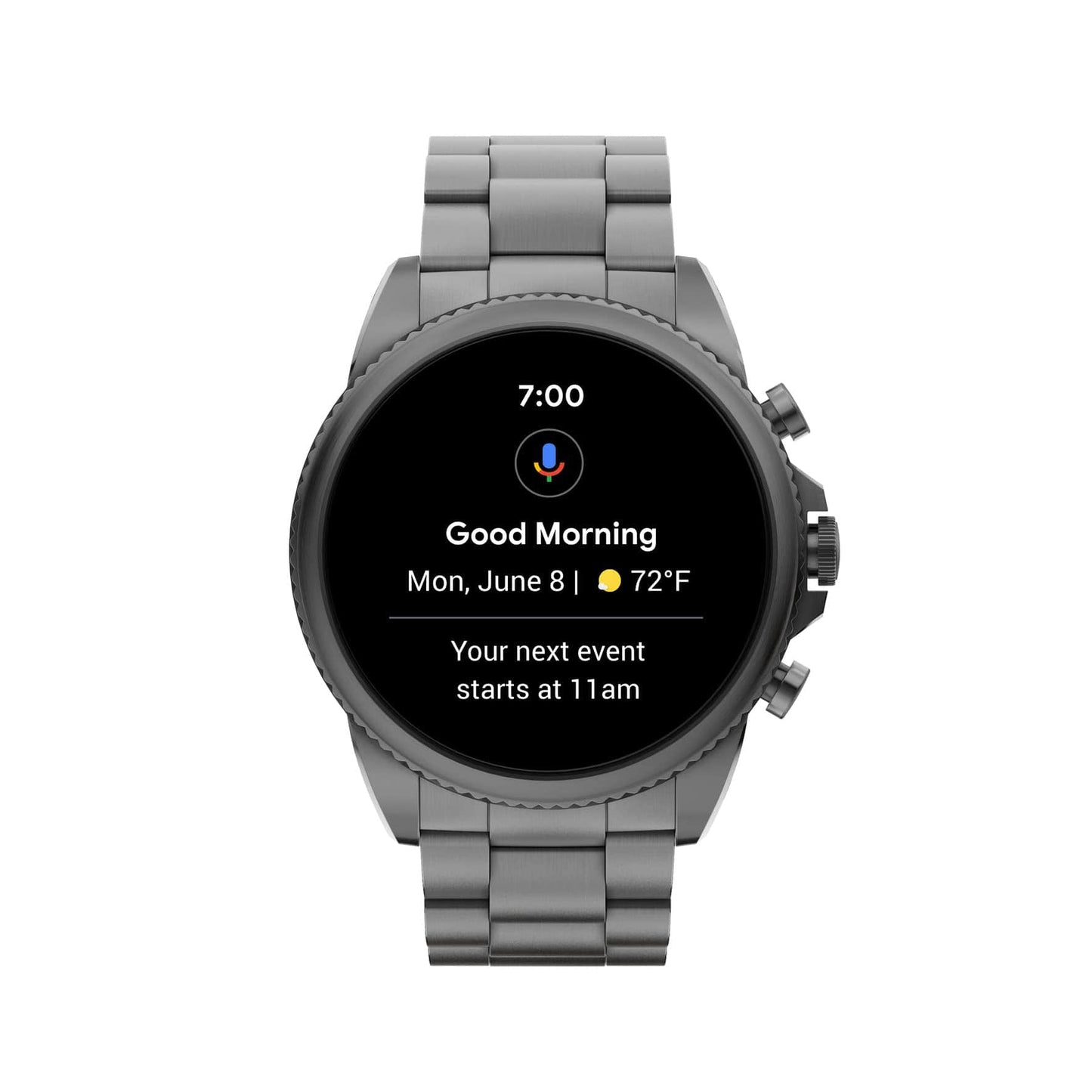 Fossil Gen 6 Montre intelligente à écran tactile de 44 mm pour hommes avec Alexa intégré, tracker d'activité, tracker d'activité, suivi du sommeil, GPS, haut-parleur, contrôle de la musique, notifications sur smartphone