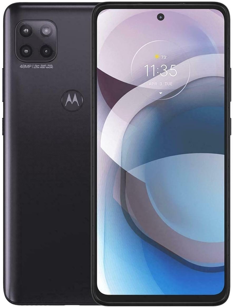 Motorola One Ace | 2021 | Batería de 2 días | Desbloqueado | Hecho para EE. UU. 4/64 GB | Cámara de 48MP | Gris volcánico 