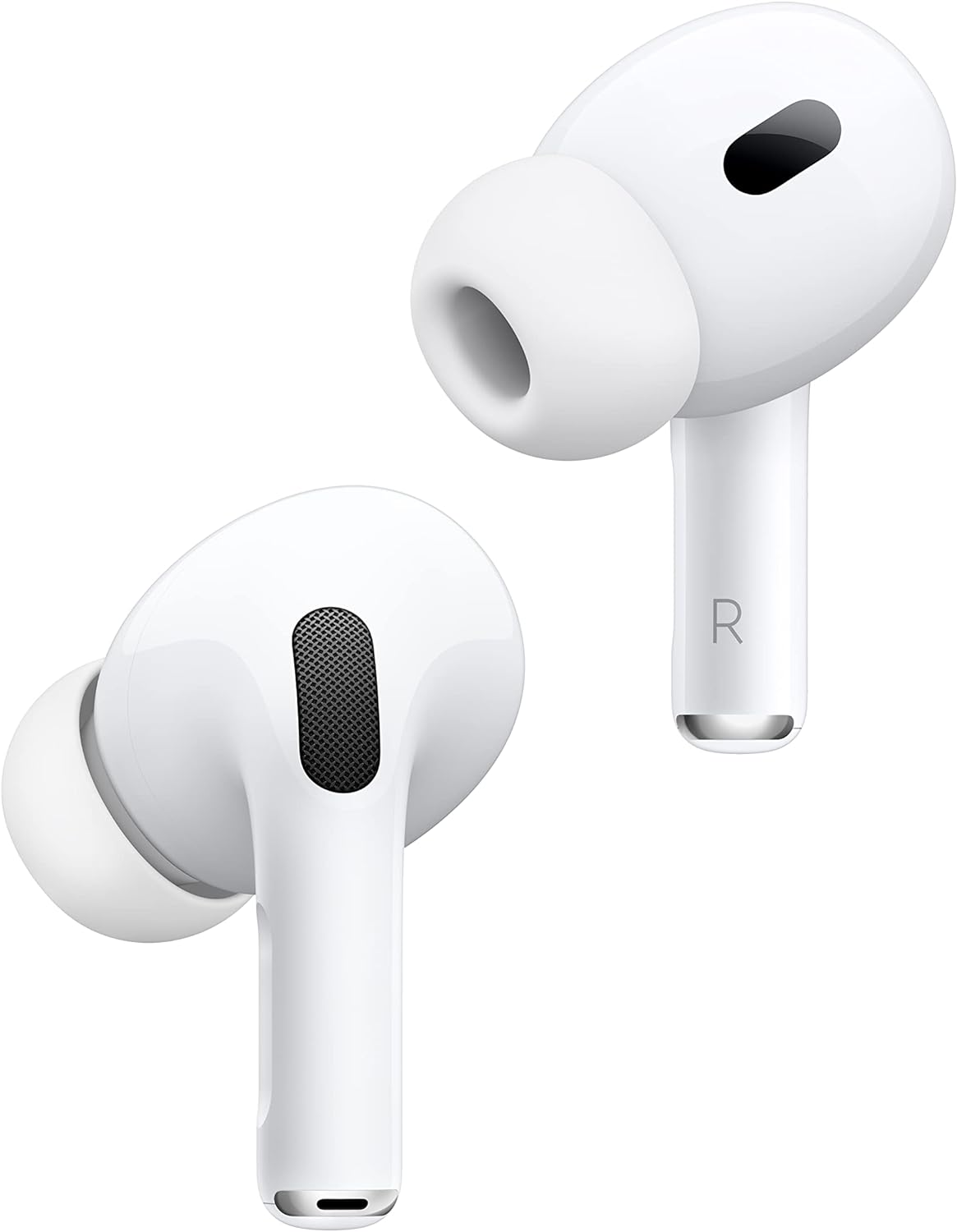 Auriculares inalámbricos Apple AirPods Pro (segunda generación) con carga USB-C, auriculares Bluetooth con cancelación de ruido hasta 2 veces más activa, modo transparencia, audio adaptable, audio espacial personalizado 