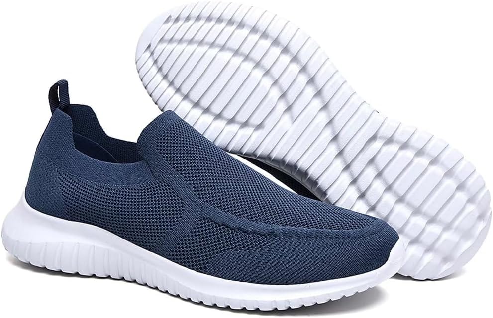 konhill Men's Breathable Walking Shoes - Tennis Casual Slip on Athletic Sneakers Xpress