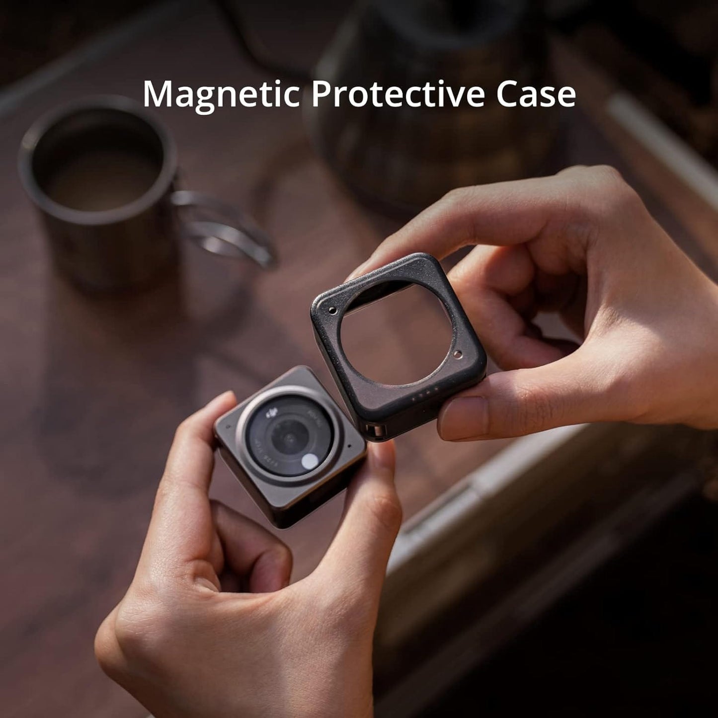 DJI Action 2 Dual-Screen Combo & Magnetic Protective Case - 4K Action Camera with Dual OLED Touchscreens, 155° FOV, Magnetic Attachments, Stabilization Technology, Underwater Camera Ideal Xpress