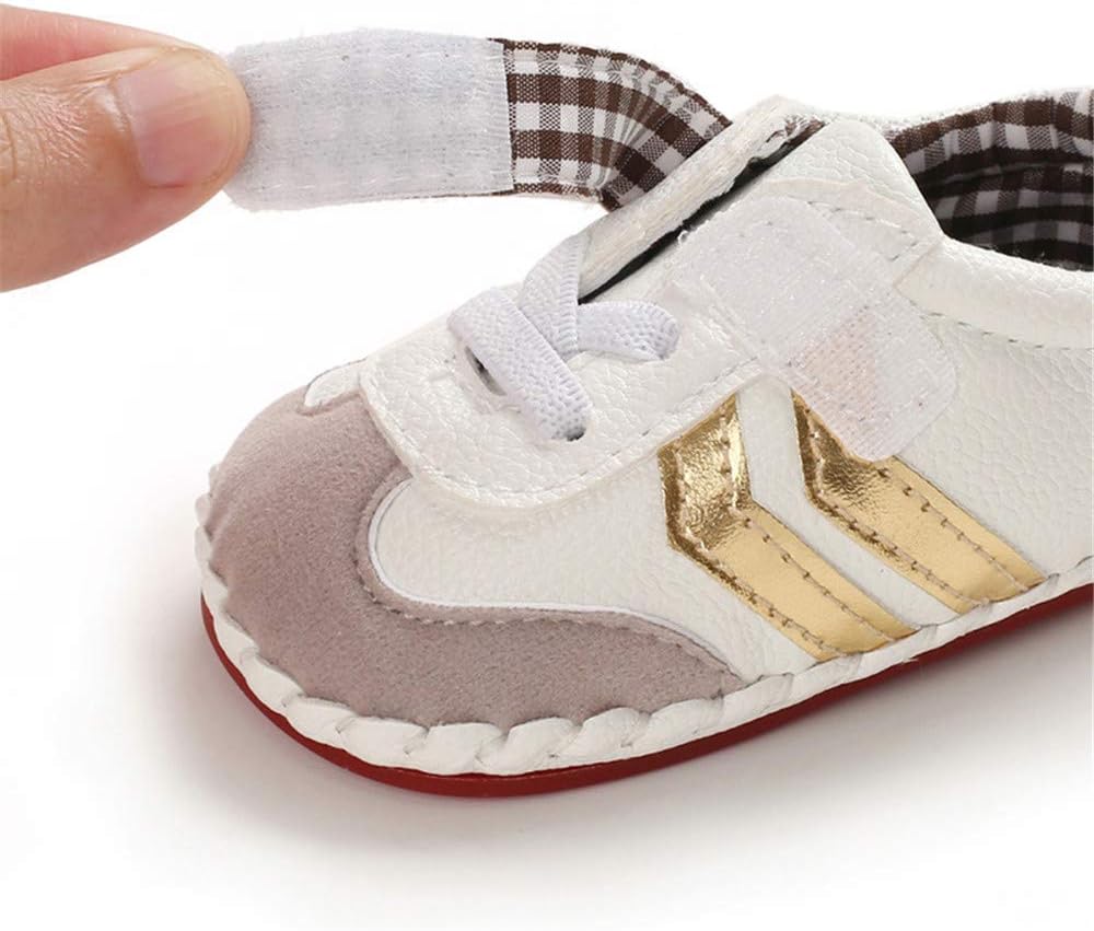 HsdsBebe Baby Boys Girls Pu Leather Hard Bottom Walking Sneakers Toddler Rubber Sole First Walkers Infant Cartoon Slippers Crib Shoes Xpress