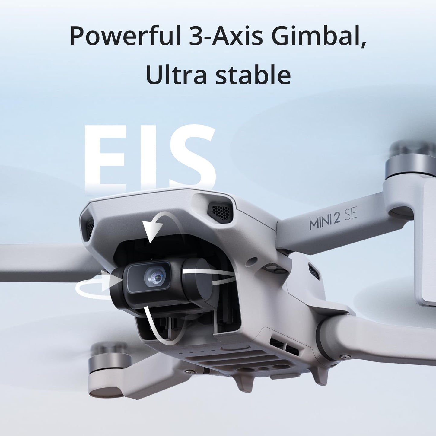 DJI Mini 2 SE, Mini Drone ligero con vídeo QHD, Transmisión de vídeo máxima de 10 km, Tiempo de vuelo de 31 min, Menos de 249 g, Retorno automático a casa, Drone Gimbal de 3 ejes con EIS, Drone con cámara para principiantes 