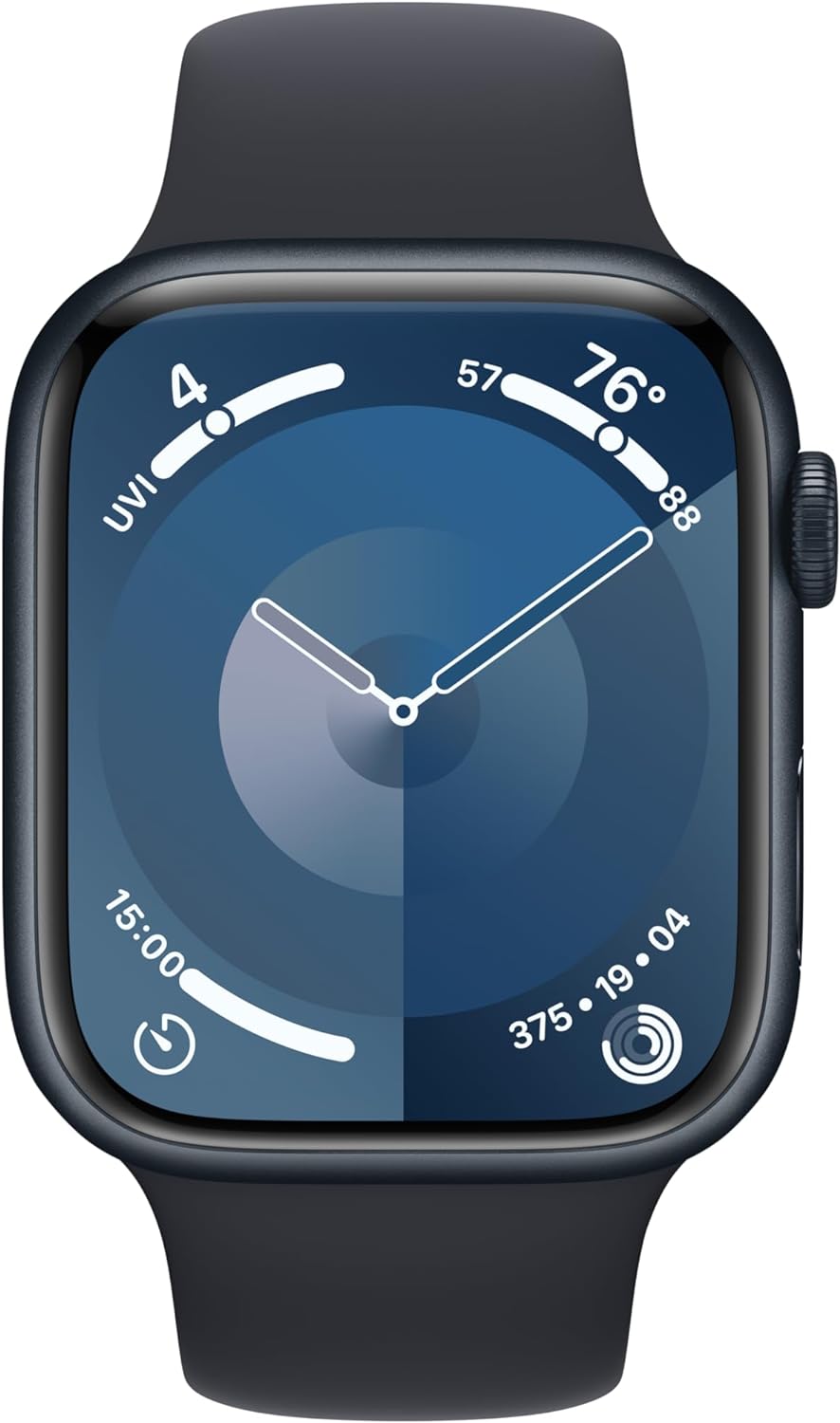 Montre intelligente Apple Watch Series 9 [GPS + Cellular 45 mm] avec boîtier en acier inoxydable doré et boucle milanaise dorée. Tracker d'activité, applications d'oxygène dans le sang et d'ECG, écran Retina toujours actif 