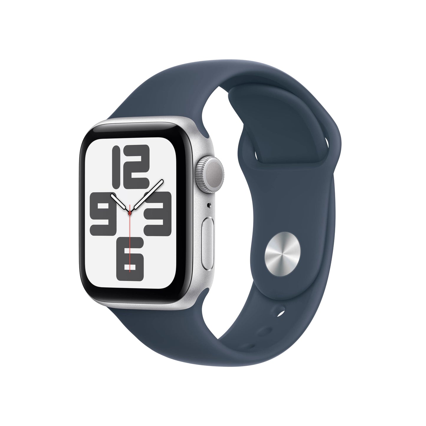 Apple Watch SE (2e génération) [GPS 40 mm] Montre intelligente avec boîtier en aluminium minuit et bracelet sport minuit S/M. Suivi de la condition physique et du sommeil, détection des accidents, moniteur de fréquence cardiaque 