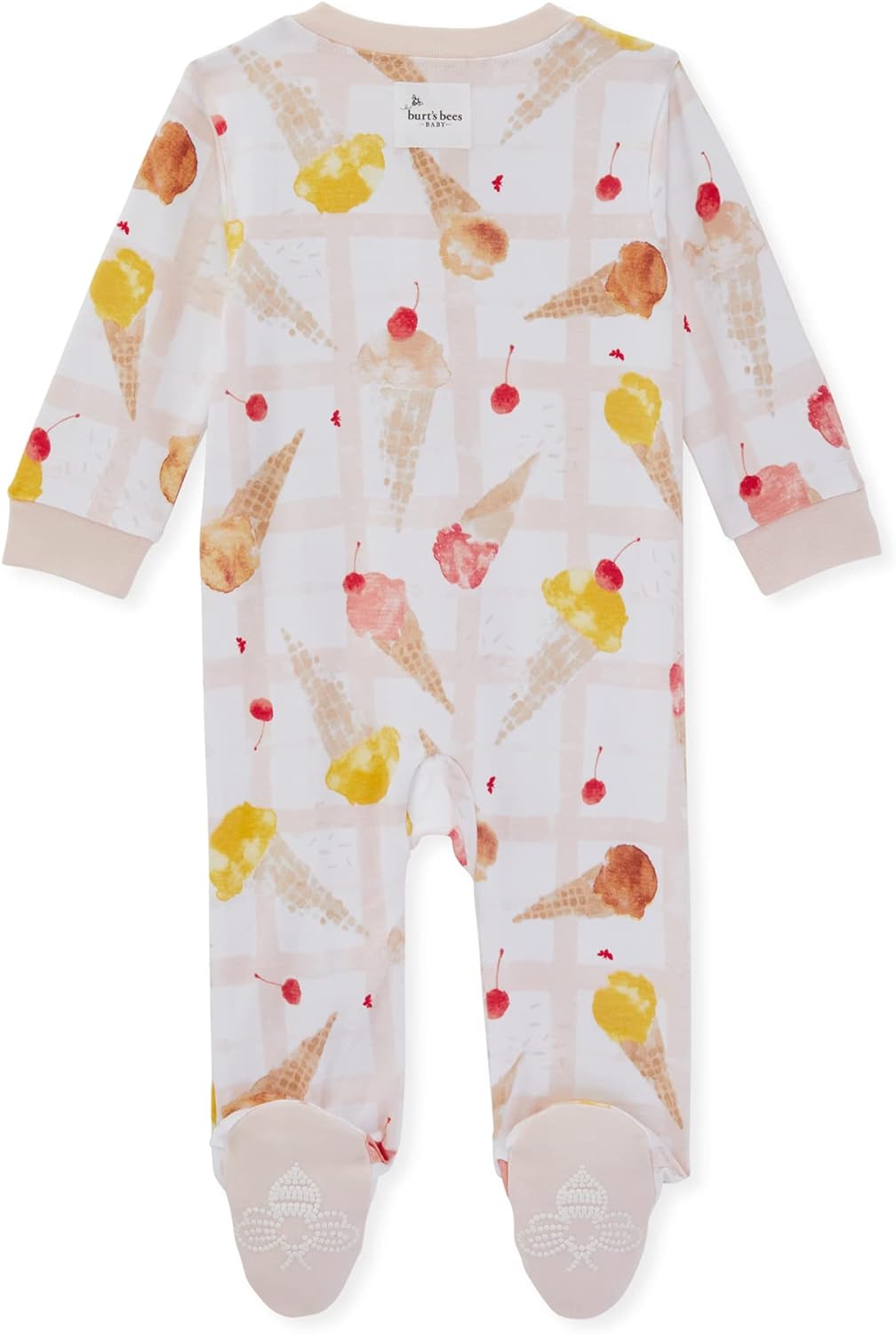 Burt's Bees Baby Baby Girls' Sleep and Play Pajamas, 100% Organic Cotton One-Piece Romper Jumpsuit Zip Front Pjs Xpress