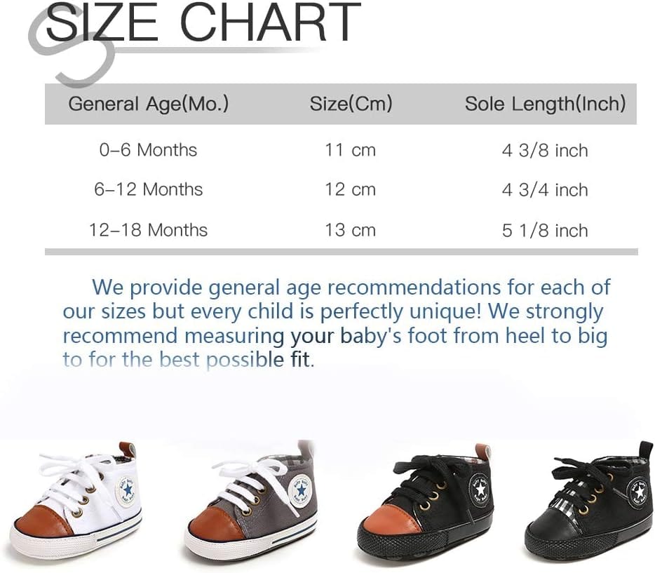 Meckior Toddler Baby Boys Girls High Tops Ankle Sneakers Soft Anti-Slip Sole PU Leather Moccasins Infant Newborn Prewalker First Walking Crib Shoes Xpress