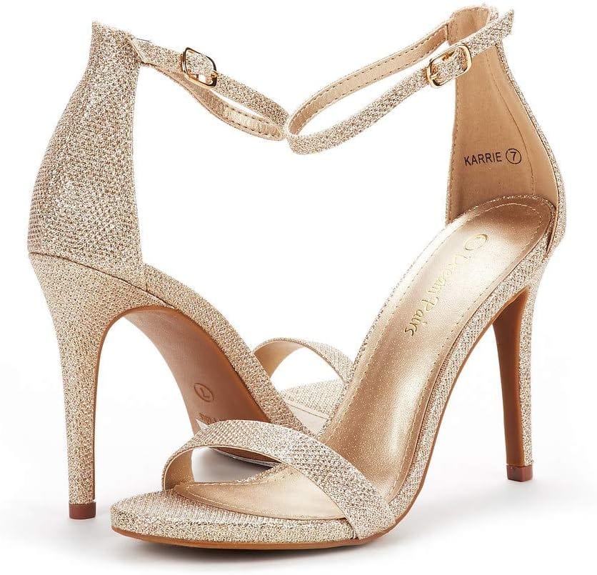 DREAM PAIRS Women's Open Toe High Heels Stiletto Heeled Sandals Sexy Dressy Shoes Xpress