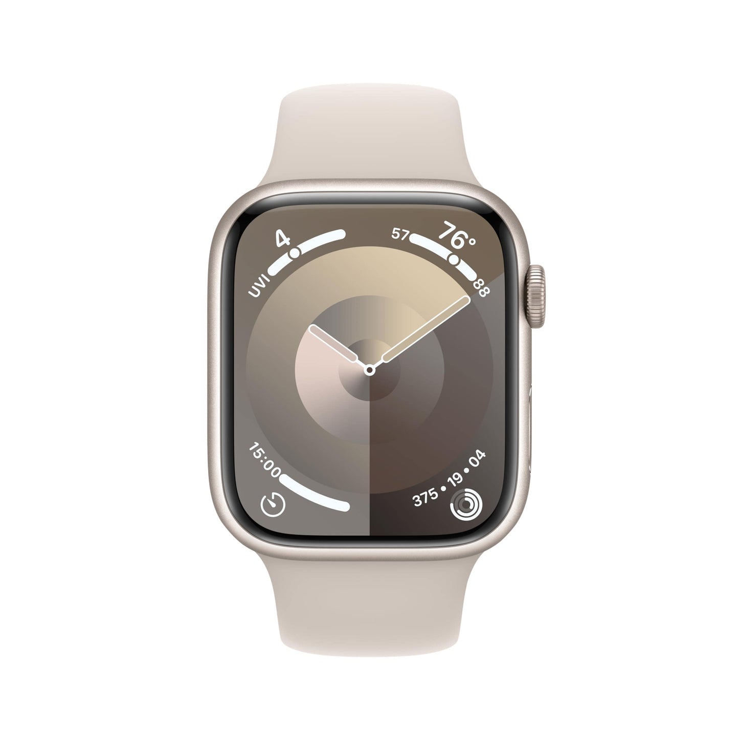 Montre intelligente Apple Watch Series 9 [GPS 45 mm] avec boîtier en aluminium rose et boucle sport rose. Tracker d'activité, applications d'oxygène dans le sang et d'ECG, écran Retina toujours allumé, neutre en carbone 