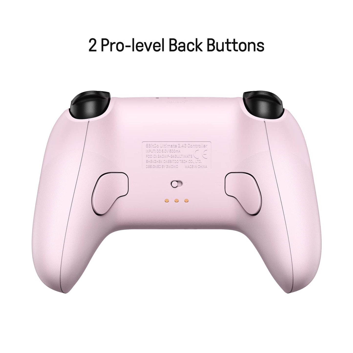 8Bitdo Ultimate Manette sans fil 2,4 g avec station de chargement, mise à jour du joystick à effet Hall, manette de jeu Pro avec boutons arrière et fonction Turbo pour PC, Android, Steam Deck et Apple (violet) 