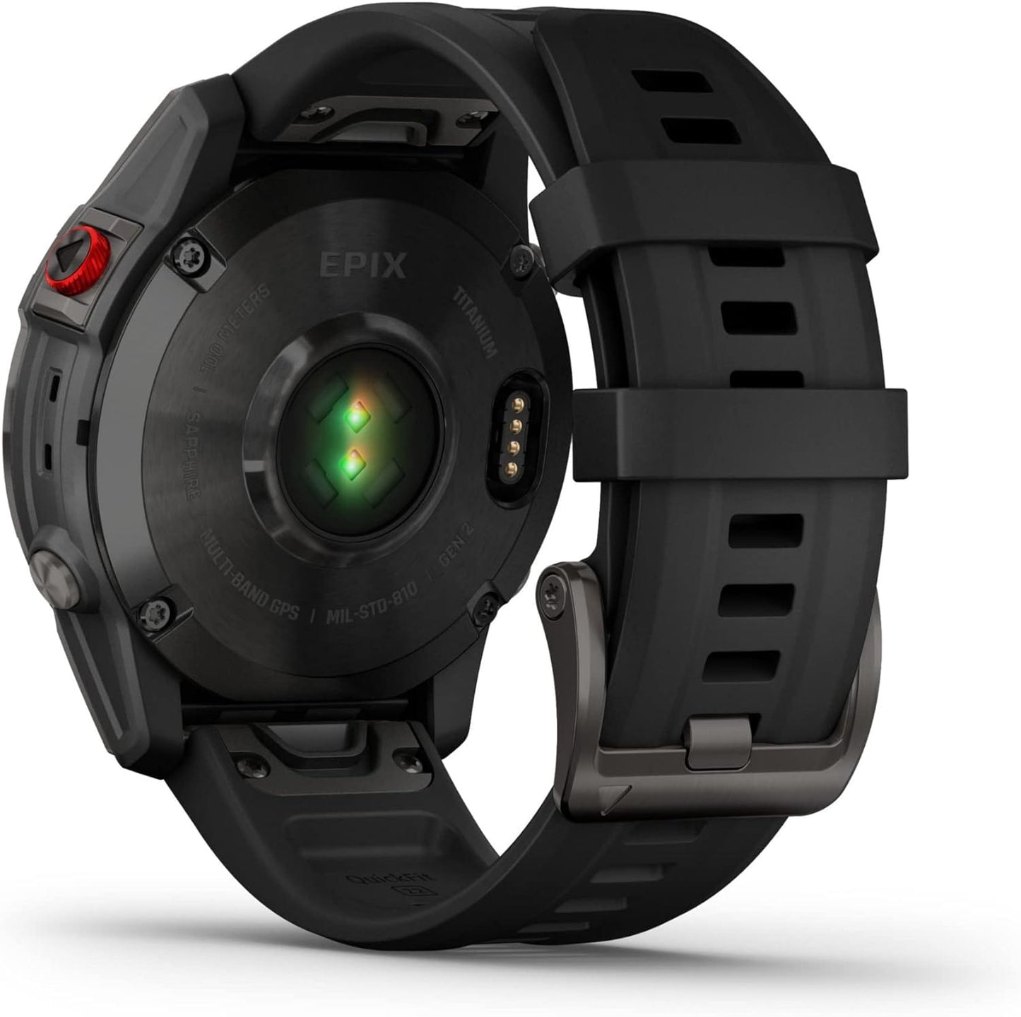 Garmin 010-02582-10 epix Gen 2, montre intelligente active haut de gamme, fonctionnalités de santé et de bien-être, écran tactile AMOLED, montre d'aventure avec fonctionnalités avancées, titane noir 