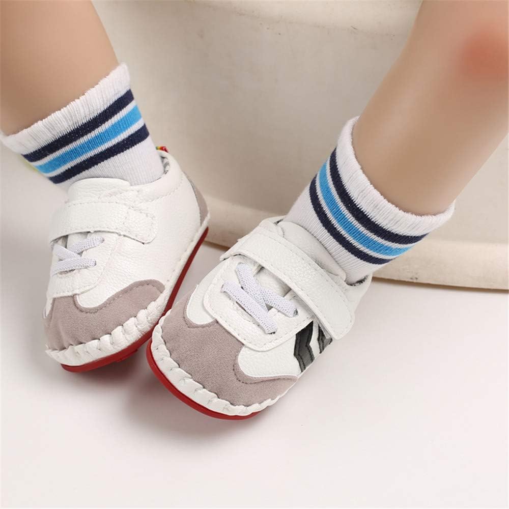 HsdsBebe Baby Boys Girls Pu Leather Hard Bottom Walking Sneakers Toddler Rubber Sole First Walkers Infant Cartoon Slippers Crib Shoes Xpress