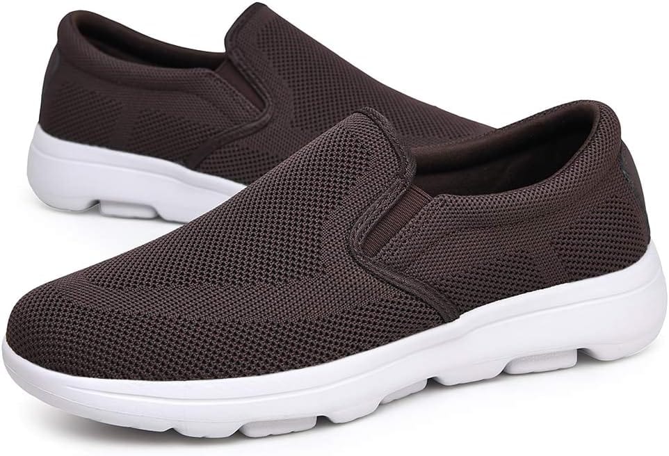 TIOSEBON Men's Mesh Slip On Walking Shoes Loafers-Comfortable Lightweight Work Drving Tennis Shoes Xpress