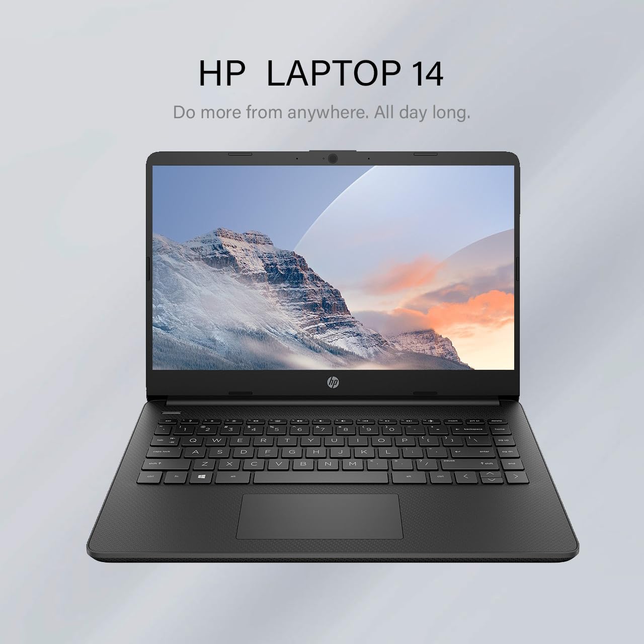 Laptop HP 14, Intel Celeron N4020, 4 GB de RAM, 64 GB de almacenamiento, pantalla HD Micro-edge de 14 pulgadas, Windows 11 Home, delgada y portátil, gráficos 4K, un año de Microsoft 365 (14-dq0040nr, blanco copo de nieve) 