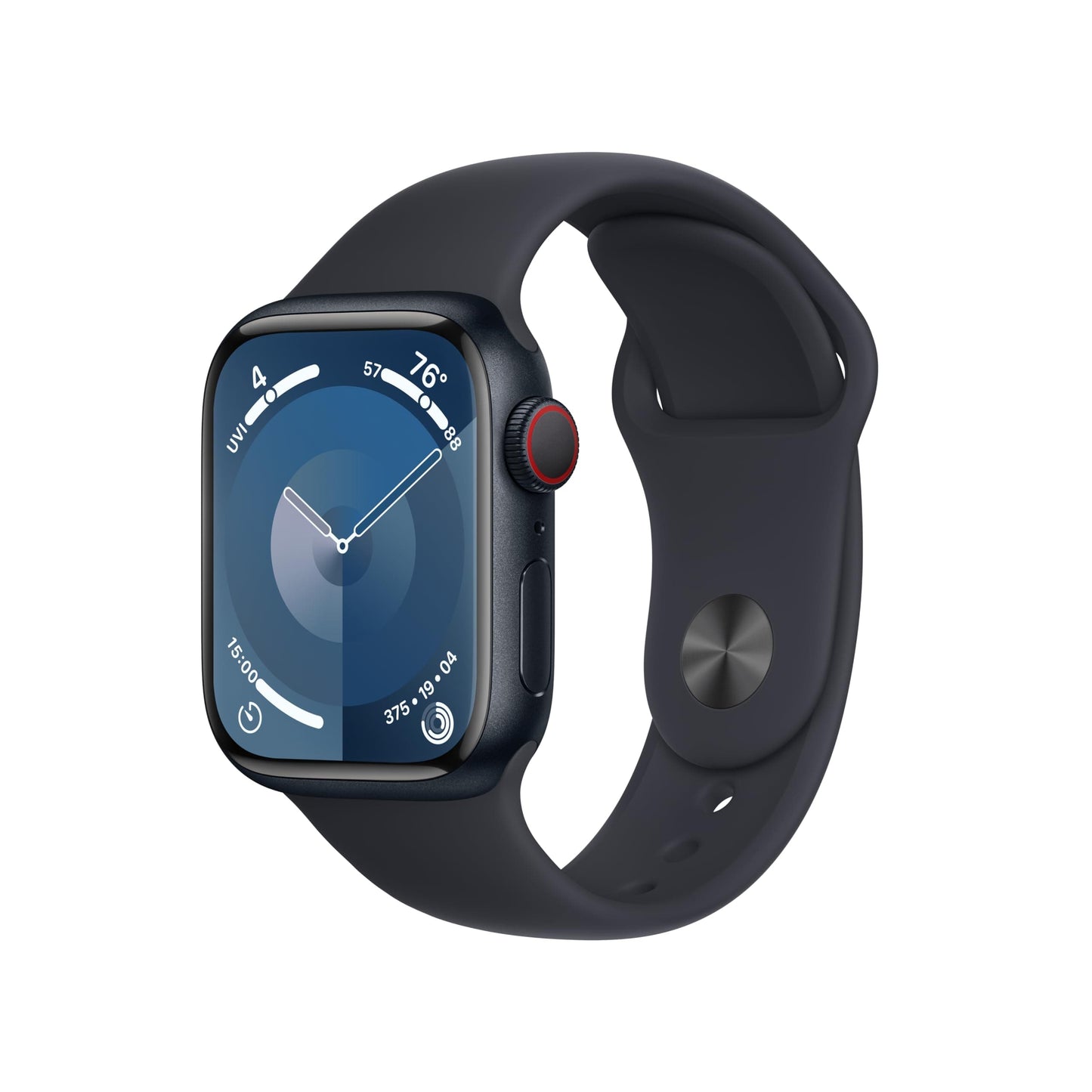 Apple Watch Series 9 [GPS + Cellular 45mm] Smartwatch with Silver Aluminum Case with Winter Blue Sport Loop. Fitness Tracker, ECG Apps, Always-On Retina Display, Carbon Neutral