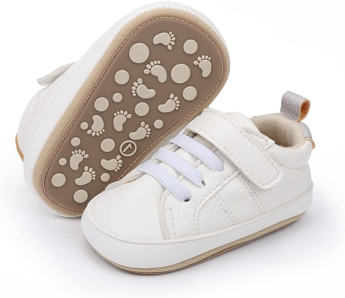 E-FAK Baby Shoes Boys Girls Infant Sneakers Non-Slip Rubber Sole Toddler Crib First Walker Shoes Xpress