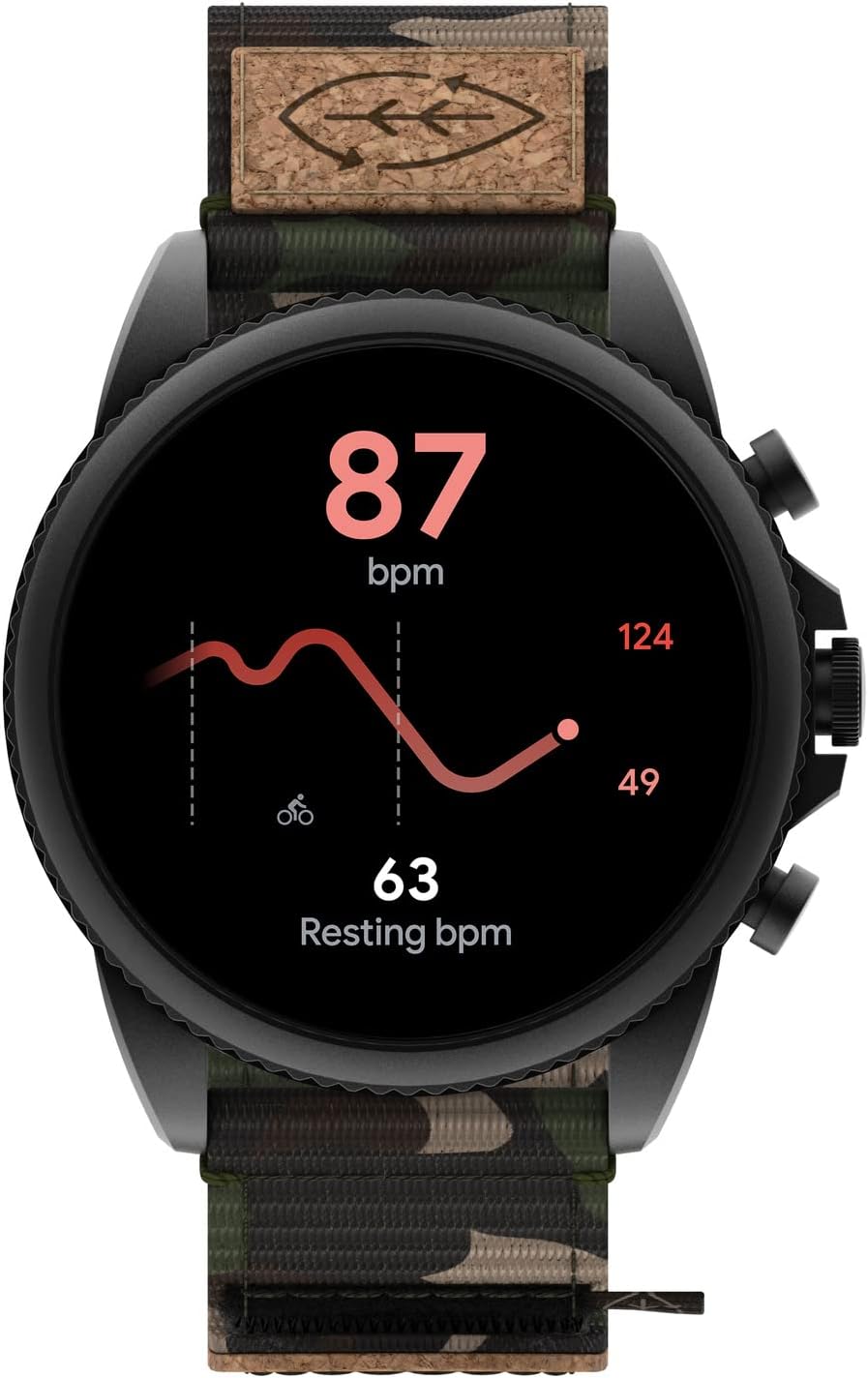 Fossil Gen 6 Montre intelligente à écran tactile de 44 mm pour hommes avec Alexa intégré, tracker d'activité, tracker d'activité, suivi du sommeil, GPS, haut-parleur, contrôle de la musique, notifications sur smartphone