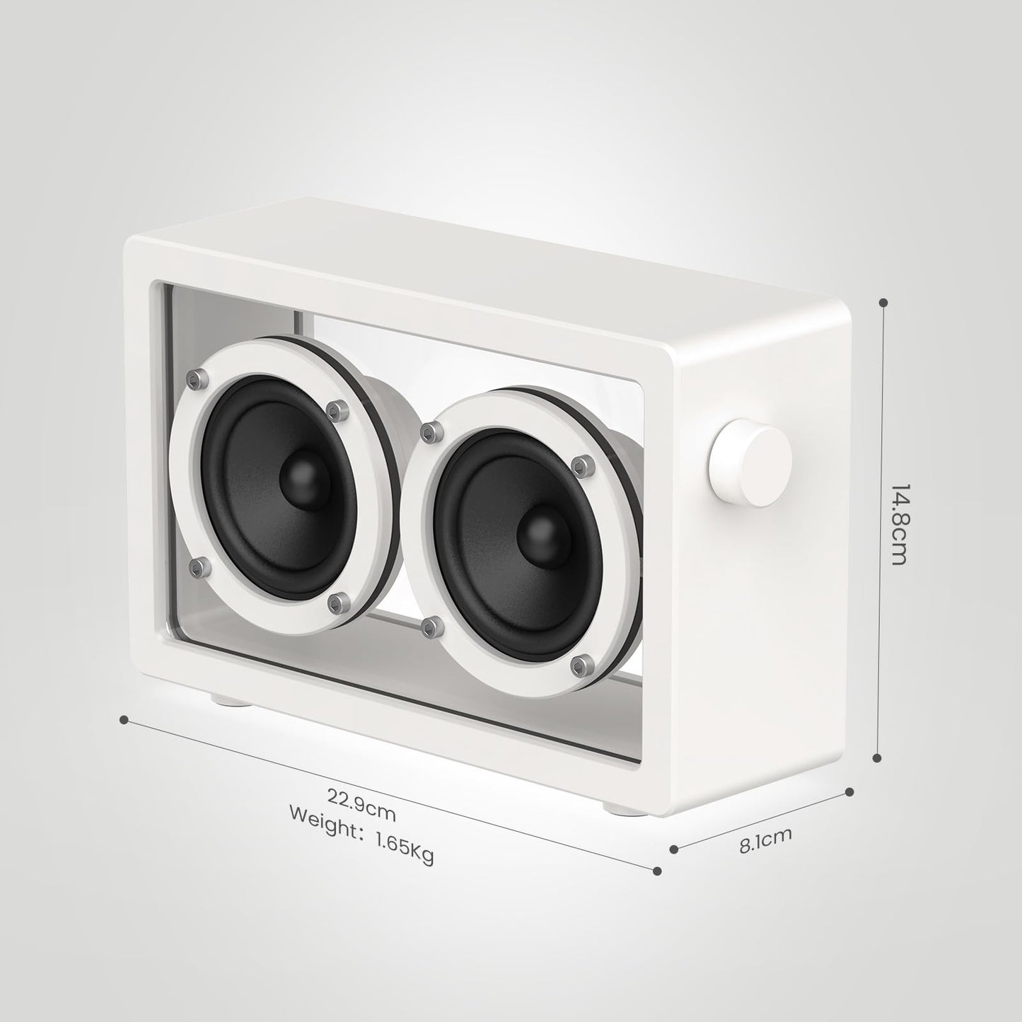 Altavoz Bluetooth portátil Cassette, Altavoces minimalistas de 16 W Bluetooth inalámbrico alto, sonido potente HD y amplia compatibilidad V5.3 para interiores y exteriores - Negro 