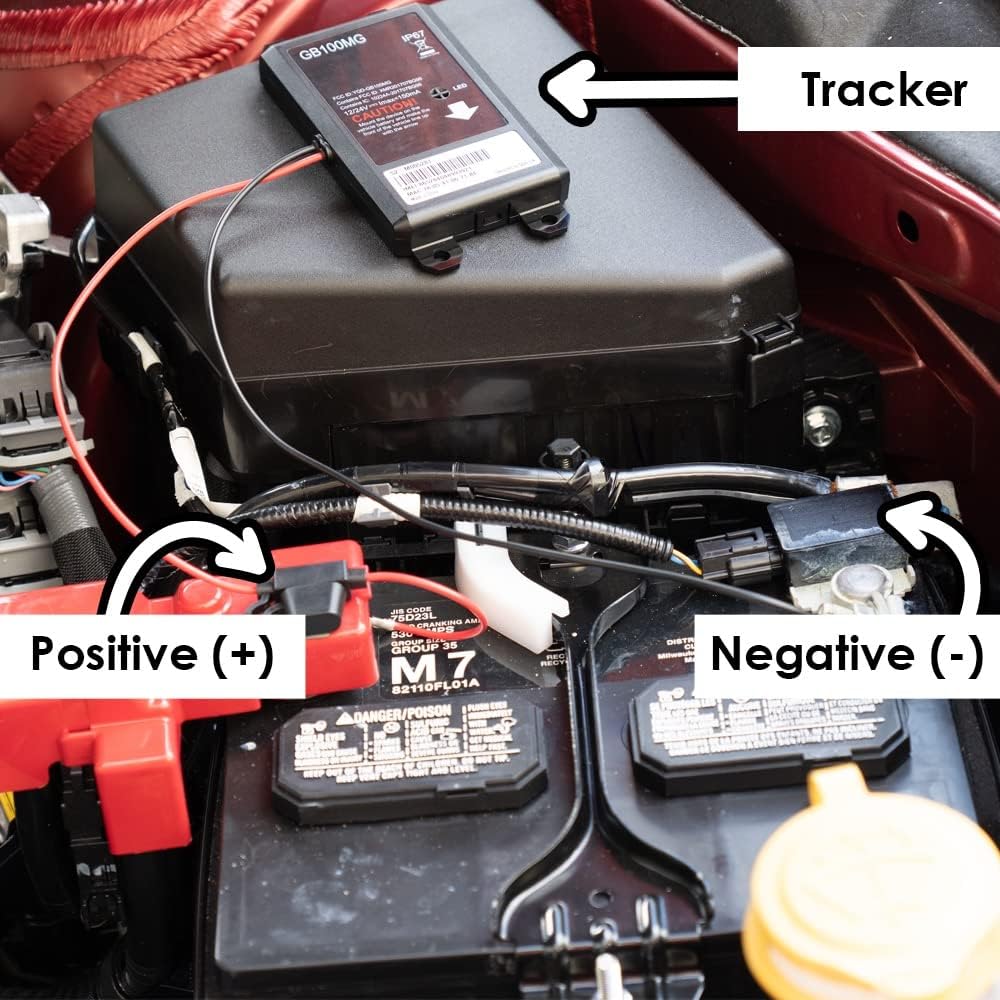 Optimus GB100M GPS Tracker for Vehicles - Easy Installation on Car's Battery - Low Cost Subscription Plan Options.