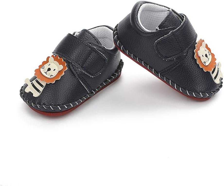 HsdsBebe Baby Boys Girls Pu Leather Hard Bottom Walking Sneakers Toddler Rubber Sole First Walkers Infant Cartoon Slippers Crib Shoes Xpress