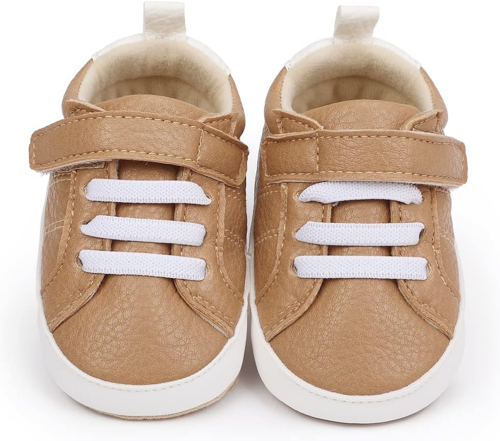 E-FAK Baby Shoes Boys Girls Infant Sneakers Non-Slip Rubber Sole Toddler Crib First Walker Shoes Xpress