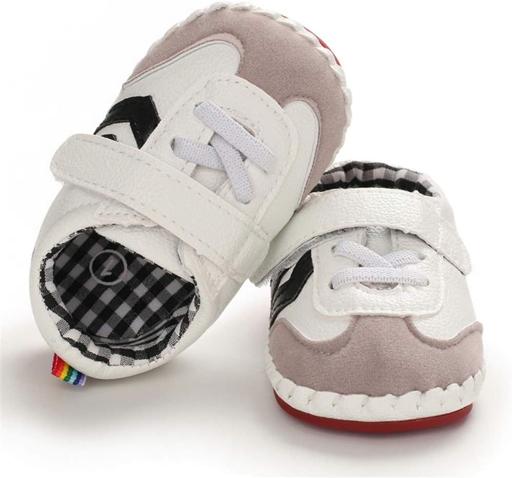 HsdsBebe Baby Boys Girls Pu Leather Hard Bottom Walking Sneakers Toddler Rubber Sole First Walkers Infant Cartoon Slippers Crib Shoes Xpress