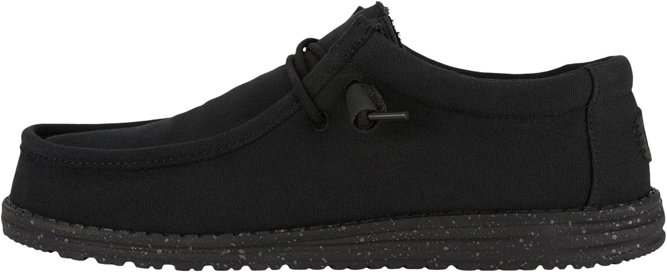 Hey Dude Men's Wally Canvas Mono | Men�s Shoes | Men's Slip-on Loafers | Comfortable & Light-Weight Xpress