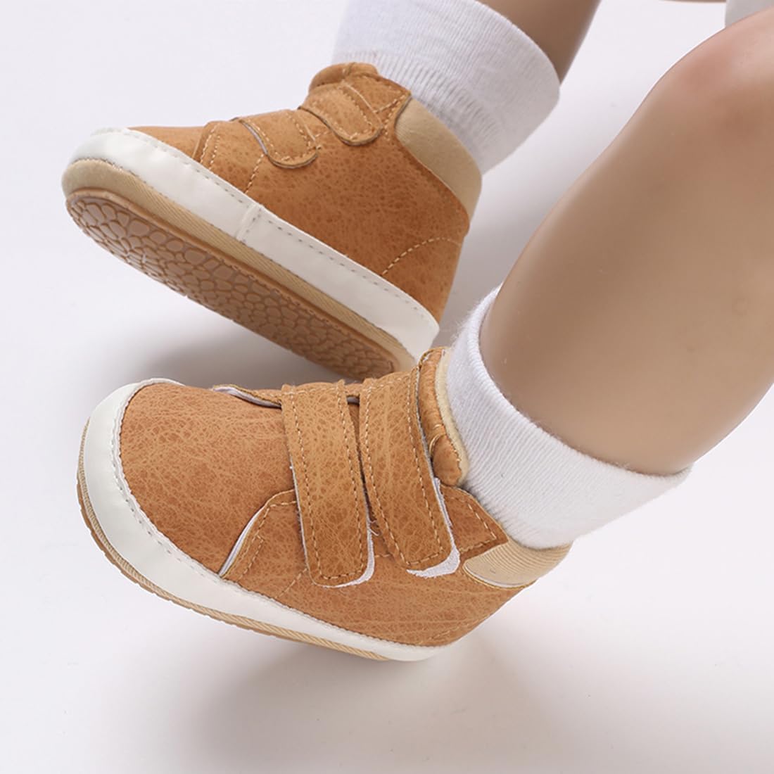 E-FAK Baby Shoes Boys Girls Infant Sneakers Non-Slip Rubber Sole Toddler Crib First Walker Shoes Xpress