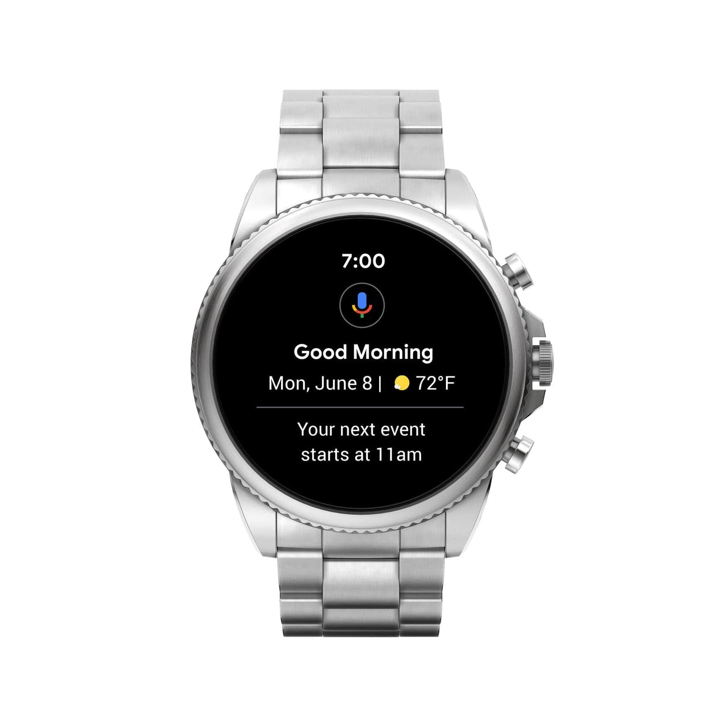 Fossil Gen 6 Reloj inteligente con pantalla táctil de 44 mm para hombres con Alexa incorporado, rastreador de ejercicios, rastreador de actividad, rastreador de sueño, GPS, altavoz, control de música, notificaciones de teléfonos inteligentes