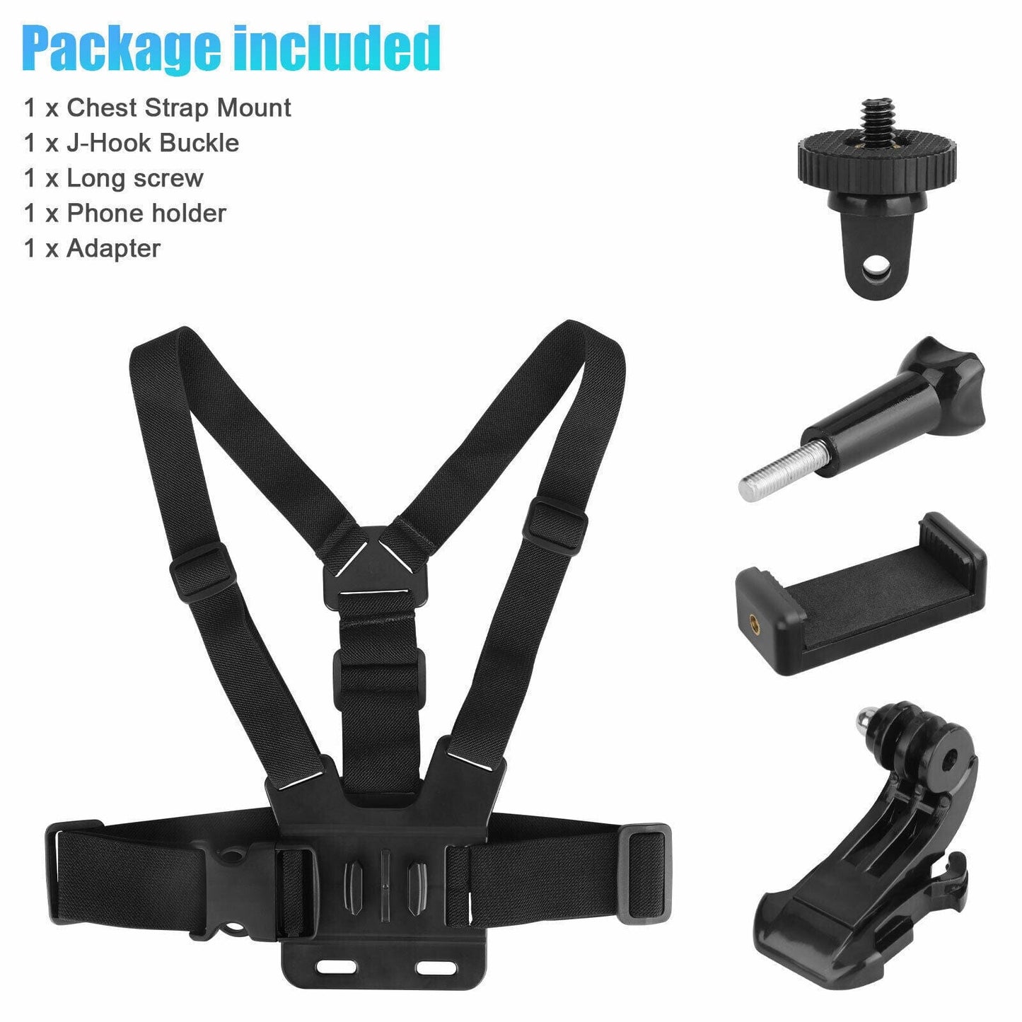 Chest Mount Harness Strap Phone Holder Clip POV For Gopro 10 9.