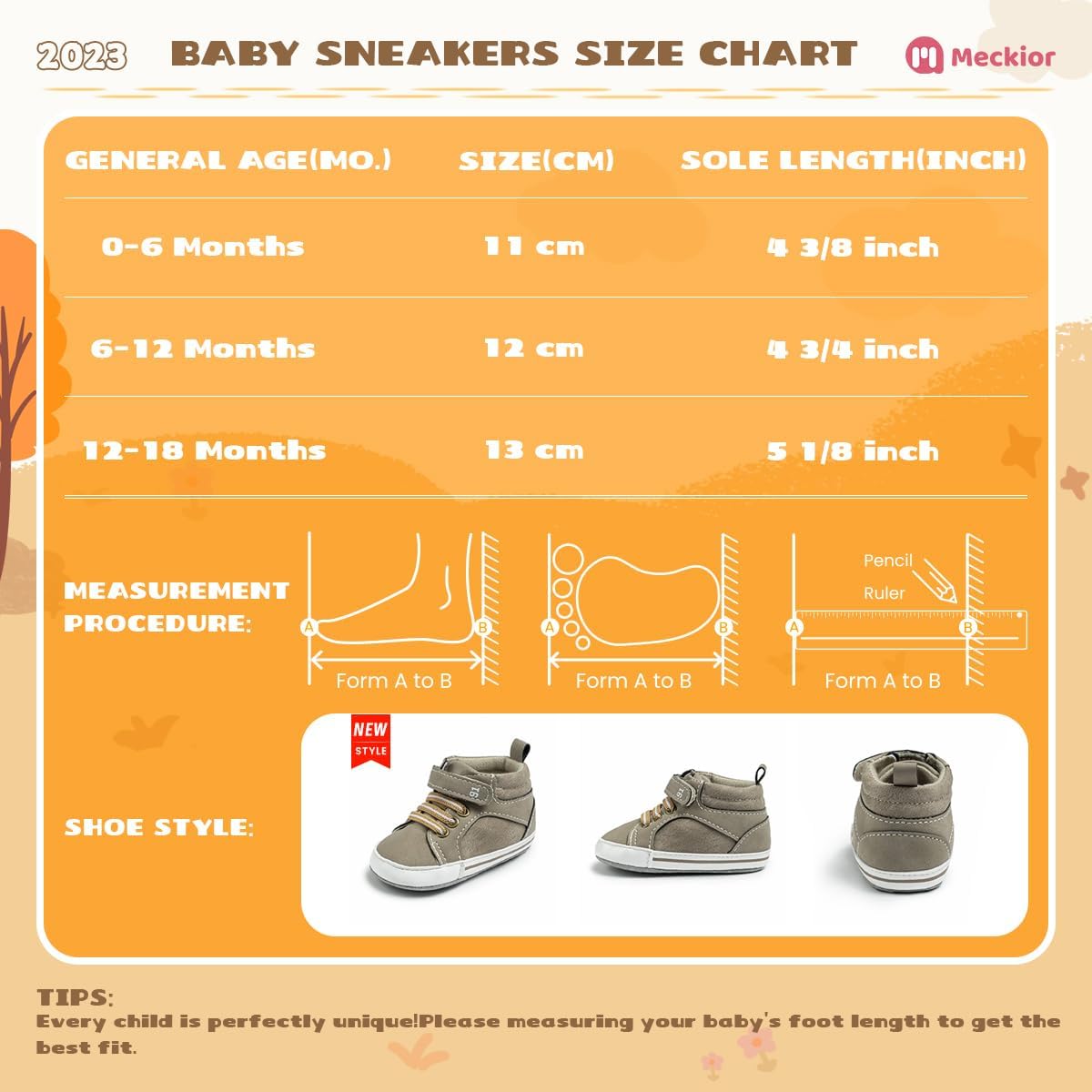 Meckior Toddler Baby Boys Girls High Tops Ankle Sneakers Soft Anti-Slip Sole PU Leather Moccasins Infant Newborn Prewalker First Walking Crib Shoes Xpress