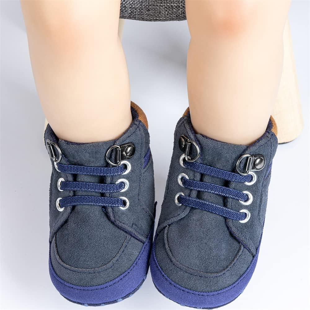 Meckior Toddler Baby Boys Girls High Tops Ankle Sneakers Soft Anti-Slip Sole PU Leather Moccasins Infant Newborn Prewalker First Walking Crib Shoes Xpress